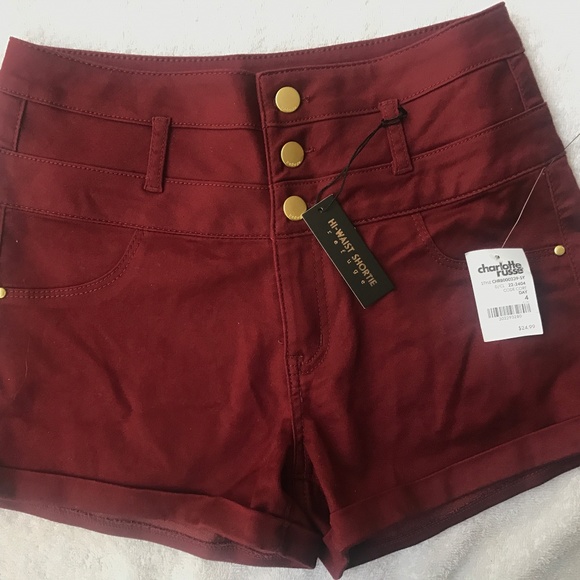 charlotte russe high waisted shorts